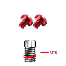 2pcs M8/10 CNC 오토바이 액세서리 후면보기 플러그 구멍 수정 알루미늄 나사 미러 합금 부품, M10 Clockwise