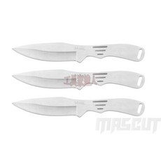 工具家達人 三入飛刀 忍者飛刀 露營刀 直刀, 1個, Silver