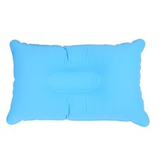 휴대용 목베개 캠핑 공기 주입식 베개 블루 50g, 1개