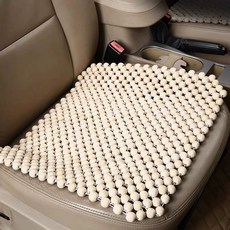 차량용 구슬방석 여름 카시트 나무구슬 통풍 운전석 구슬 지압, 1개, Q. 뒷면에 천이 없는 녹나무 사각형 조각 명백한 결함