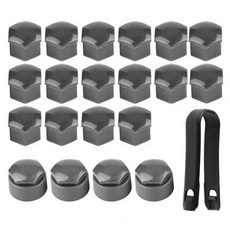 너트캡 너트 자동차 휠 자동 허브 나사 보호 20 개 17mm 도난 방지 커버 캡 회색, [02] GRAY, 2)GRAY