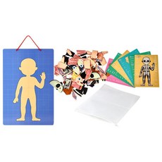 인체모형 인체해부모형교구 퍼즐놀이 인체자석퍼즐 방과후 장기 교육용 근육 두뇌발달 유치원 뼈, 1개