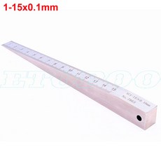 1 15mm 0 5 10mm 4 6mm 웨지 필러 게이지 균열 평탄도 레이아웃 삽입 용접 테이퍼 측정 도구 캘리퍼스, 1-15 0.1mm, 1개