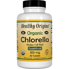 Healthy Origins 小球藻無麩質素食錠 500g, 1罐, 30顆
