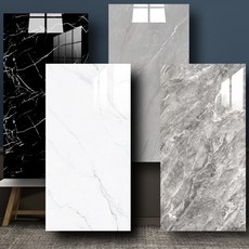 에이제이큐 [정품] 붙이는 벽지 폼블럭 접착식 대리석 타일시트지, 비앙코 화이트, 10개