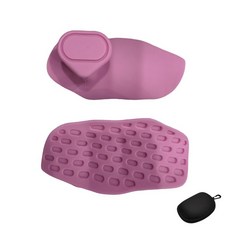 헬스장 실리콘 손바닥 패드 미끄럼방지 운동용 철봉 트레이닝 헬스기구, 1개, 핑크 보관용천상자포장