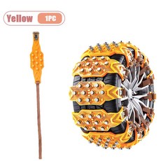 타이어용 논스크래치 스노우 체인 세단 SUV 미니밴 등 모든 차량에 호환 가능 겨울철 도로 안전 필수 키트, 03 Yellow-1PC