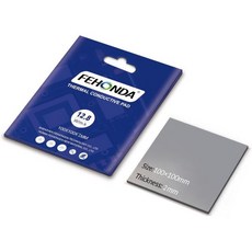 12.8 WmK 100 x 100 x 3 mm 찢어짐 방지 열 패드 재사용 가능한 비전도성 열 패드 양면 자가 접착 열 패드 GPUCPUPS4PS5PCRAM노트북SSD용, 100×100×2mm