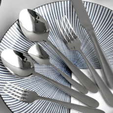 테이블 세팅 스테인리스 커트러리 나이프 스푼 포크, 1-4헤라스푼2p, free