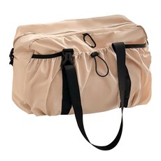 KOUJI 叩吉好物 大容量旅行袋，超大容量收納，耐磨材質保護，多功能隔層設計，輕巧便攜旅行。, 旅行袋米, 1個