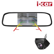 icar 전차종 모니터 후방카메라세트 C, ICAR-003S, 블랙