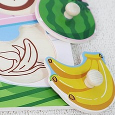 유아용 꼭지퍼즐 과일 놀이 발달 장난감 all+945JR