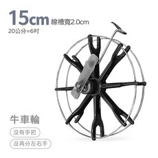 牛車輪 含土地公 前打輪 帶煞車, 直徑15cm