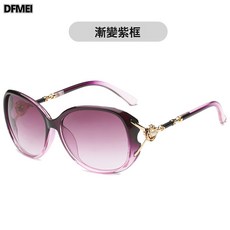 DFMEI 女士太陽鏡時尚太陽眼鏡珍珠女墨鏡8845