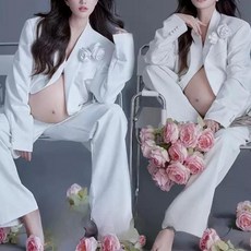 만삭촬영의상 만삭사진 옷 수트 원피스 섹시 주수 셀프 사진 투피스