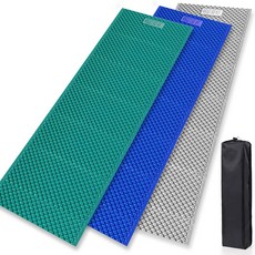 (국내생산) 두꺼운 1인용 방수 방습 코팅 매트 (200 x 63), 비박매트 (그린)