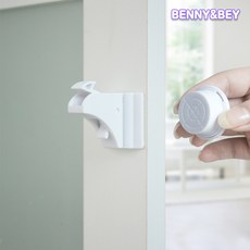 베니앤베이 자석 서랍잠금장치 8개 + 열쇠 2개 서랍열림방지, 자석형, ABS수지, 서랍장/가구, 1개