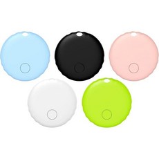위치추적기 반려견 분실방지 에어 태그 스마트 태그는 내 앱 찾기iOS 전용 키 파인더 및 수하물 배낭 여행 가방 등을 위한 물품 찾기 교체 가능한 배터리 IP67 방수 추적 태, black/ white/ pink/ green/ blu, 5 pack, 1개, 검정/ 흰색/ 분홍/ 초록/ 파랑