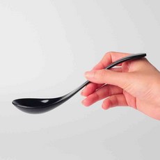 퓨전 멜라민숟가락 5색컬러, 검정, 1개