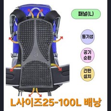신형 솔트렉 가방 배낭 패널 등산 트레킹 등판 땀배출 M L사이즈, 블랙, 1개