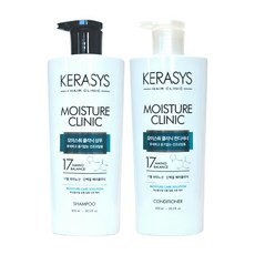 케라시스 모이스춰 헤어 클리닉 600ml 단백질 샴푸1+ 컨디셔너1, 1개