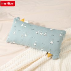 순면 아기 수면 애착담요 컬러 태그 부드러운 촉감 휴대용 낮잠 이불 인형, Ducks