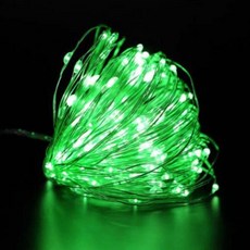 Led 구리 와이어 요정 조명 방수 LED 문자열 배터리 운영 DIY 웨딩 파티 크리스마스 장식 갈 랜드, green, 3m, 15)green