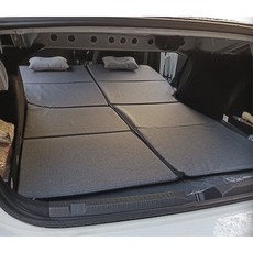 汽車後車廂床墊 摺疊車用睡眠墊 自駕露營必備 舒適柔軟, 黑色, 通用