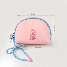 CAPYBARA 行動式防水化妝包 附收納隔袋, 小號粉色, 1套