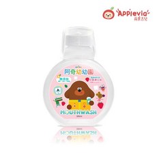 【蘋果吉兒 AppleVIA】阿奇幼幼園聯名款 兒童漱口水300ml-草莓/葡萄, 1個, 草莓