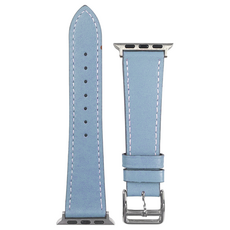 w9999 Apple Watch替換7 SE 6 5 4 3單圈皮革錶帶, 07. 白42/44/45mm