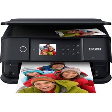 Epson Expression 프리미엄 XP-6100 무선 컬러 사진 올인원 프린터 - 인쇄 복사 스캔 15.8ppm 5760 x 1440dpi 테두리 없는 듀플렉스 음, Black