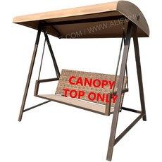 더 나은 주택 및 정원 파티오 스윙을 위한 모델 GCS00250BYD용 ALISUN 교체 캐노피 탑 전용, Canopy Top (Tan)