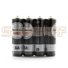 Panasonic 松下 國際牌 碳鋅電池 1號/2號/3號 AA/4號 AAA 乾電池, 1個, 3號AA 電池 (4入)