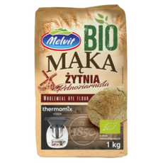 멜빗 폴란드 고식이섬유 유기농 통곡물 호밀가루, 1개, 1kg