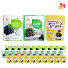 오물조물얌얌 김자반 (파래10 +야채10 +어린이10), 30세트, 1g, 상품상세페이지 참조