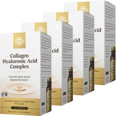 SOLGAR 膠原蛋白玻尿酸複合錠, 30顆, 4罐