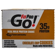 FITPRO GO 真正的牛奶蛋白奶昔巧克力曲奇, 414毫升