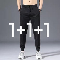 1+1+1 윈윈리빙 남성 냉감 여름 바지 조거팬츠 쿨바지 스판 아이스 메쉬 밴딩 트레이닝팬츠