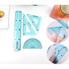 제도용 삼각자 각도기 세트