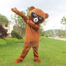 동물탈 오리탈 분장 인형 판촉 B타입 행사용 라지 파티, 단일 사이즈, 곰(선글라스)