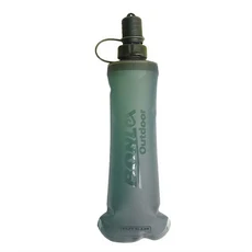 TPU 야외 스포츠 병 접이식 소프트 플라스크 음료 러닝 캠핑 하이킹 자전거 피트니스 250 ml, 01 Green-250ml