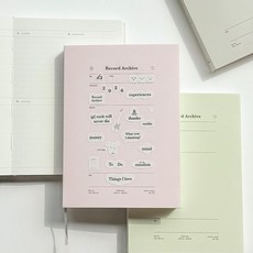 2026년 레코드 아카이브 B6 포켓 다이어리 주간 플래너 PVC커버형, 체리밤, 1개