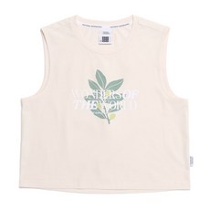[내셔널지오그래픽] N252WTS040 여성 크로우 COOL MAX 세미크롭 민소매 티셔츠 CRYSTAL BEIGE, 085