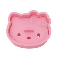 스케이터 헬로키티 페이스 식빵틀 쿠키틀, 산리오 헬로키티 도시락메이커 페이스 식빵틀/쿠키틀, 1개