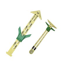 HONEYSEW 5-in-1 슬라이딩 게이지 측정 바느질 눈금자 도구 바느질 공예 마킹 버튼 구멍 밑단 게이지 원형 나침반 T 게이지슬라이딩 1개 + 번거롭지 않은, HONEYSEW 5-in-1 슬라이딩 게이지 측정 바느