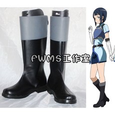 刀劍神域 幸COS鞋子 Cosplay鞋子 COS靴子 漆皮 專業定制COS靴子 可來圖定做 免定金預定, 1個, 42碼=腳長26cm