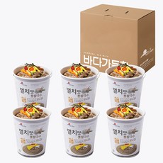 [간편 컵국수] 멸치맛 톳 쌀국수 82g*6개, 6개, 82g
