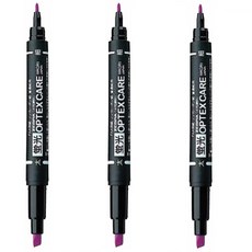 제브라 옵텍스 케어 형광펜 WKCR1 + 사은품(모닝 3색), 3개, 퍼플(PU)