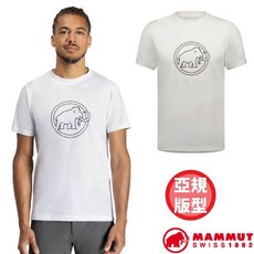 MAMMUT QD Logo Print T-Shirt 男款透氣快乾圓領短袖排汗衣